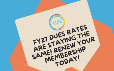 It’s Time to Renew Your ARJE Membership