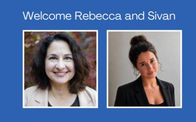 We are thrilled to welcome Rebecca and Sivan to our ARJE Team!